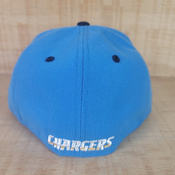 Los Angeles Chargers NFL New Era 59Fifty Fitted 7 Two Tone Blue Hat Cap - Picture 4 of 8